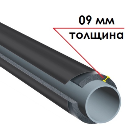 Трубка K-Flex ST IC CLAD BK толщина 09 мм, длина 1 метр